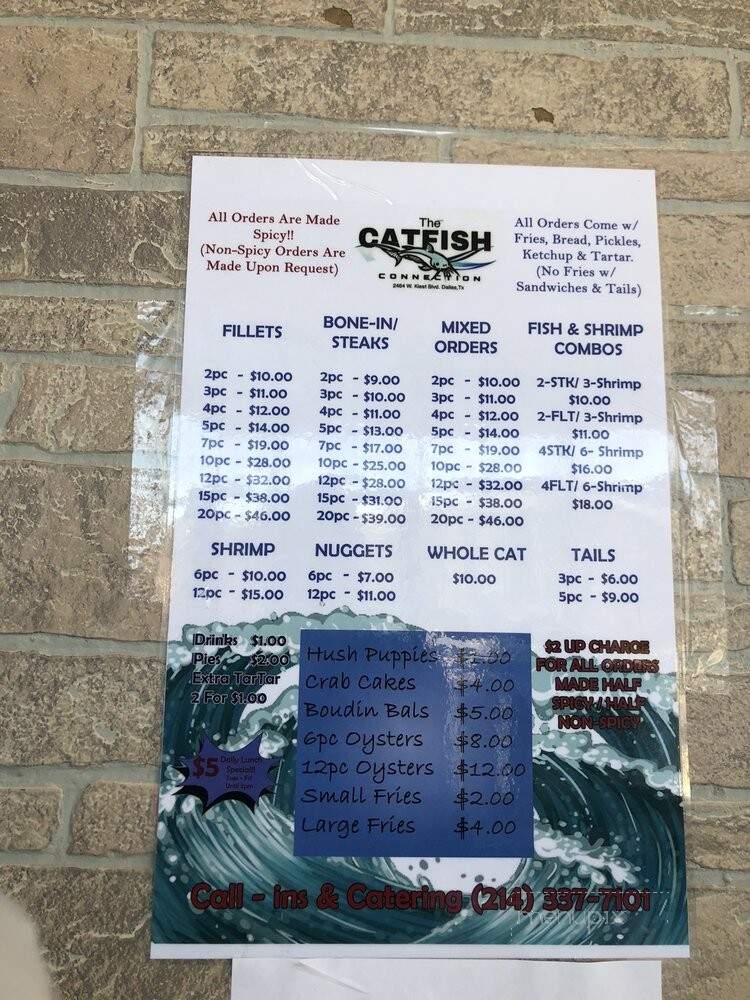 Catfish Connection - Dallas, TX menu_pic
