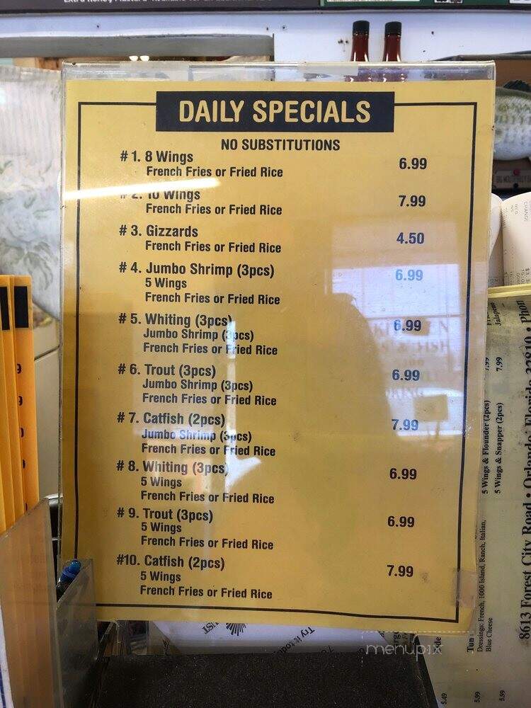 My Kitchen Wings & Fish - Orlando, FL menu_pic