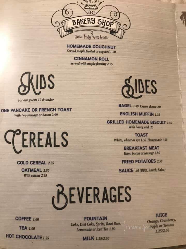 Walt's Restaurant - Caseville, MI menu_pic