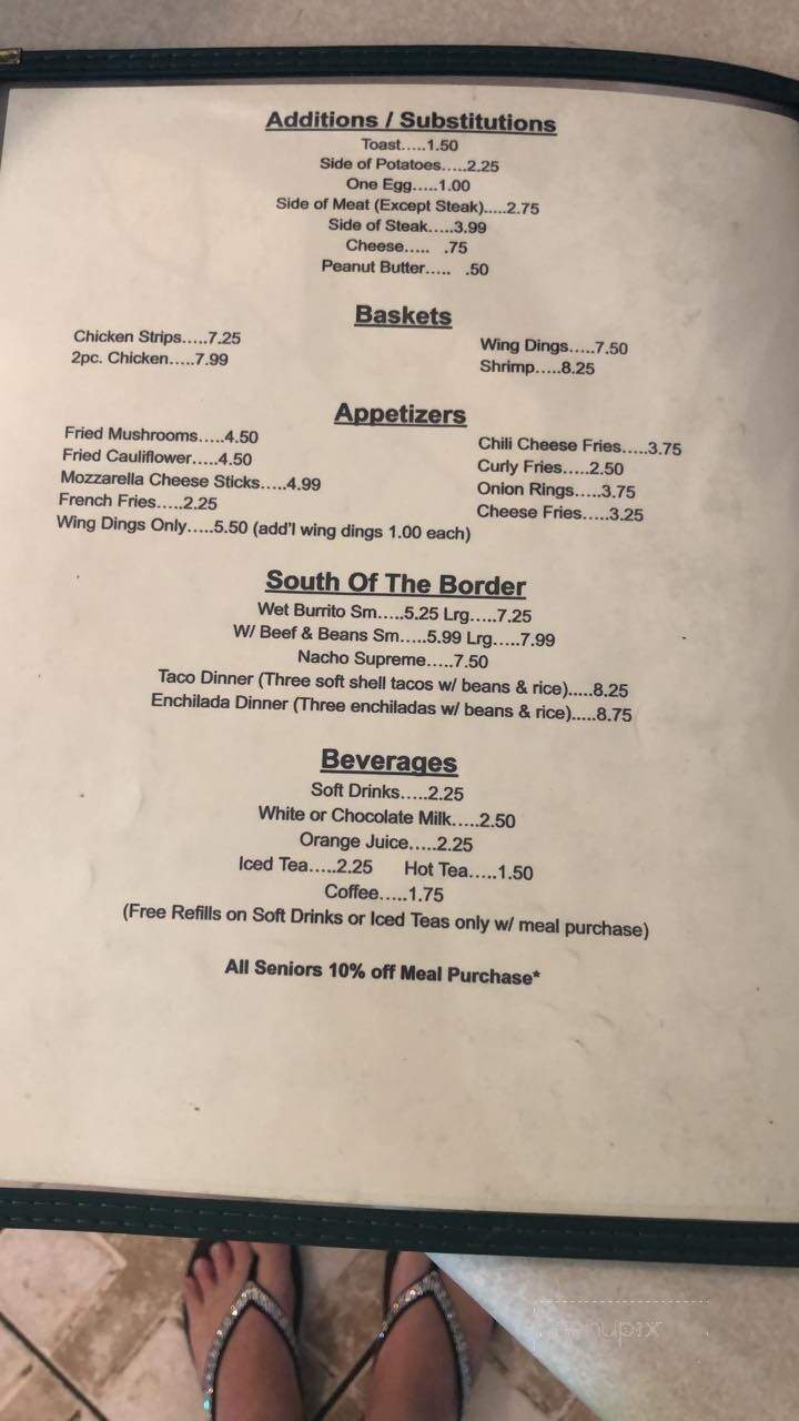 Northwoods Cafe - Pullman, MI menu_pic