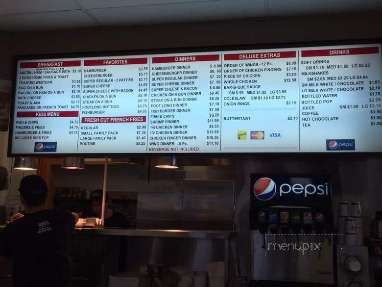 Deluxe Hamburgers - Sudbury, ON menu_pic