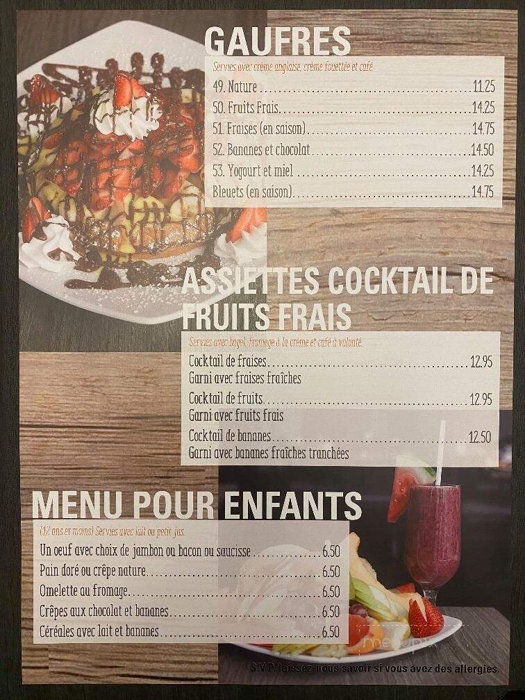 Fruit Oeufolie - Mascouche, QC menu_pic