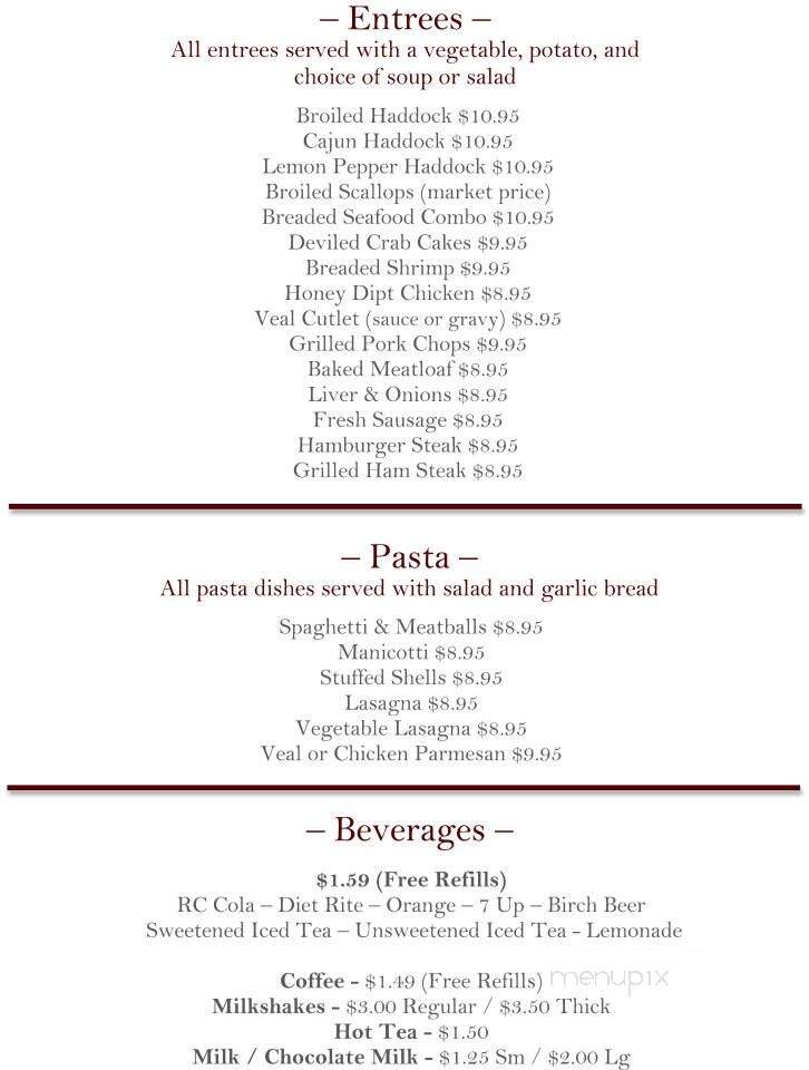 Blondies - New Ringgold, PA menu_pic