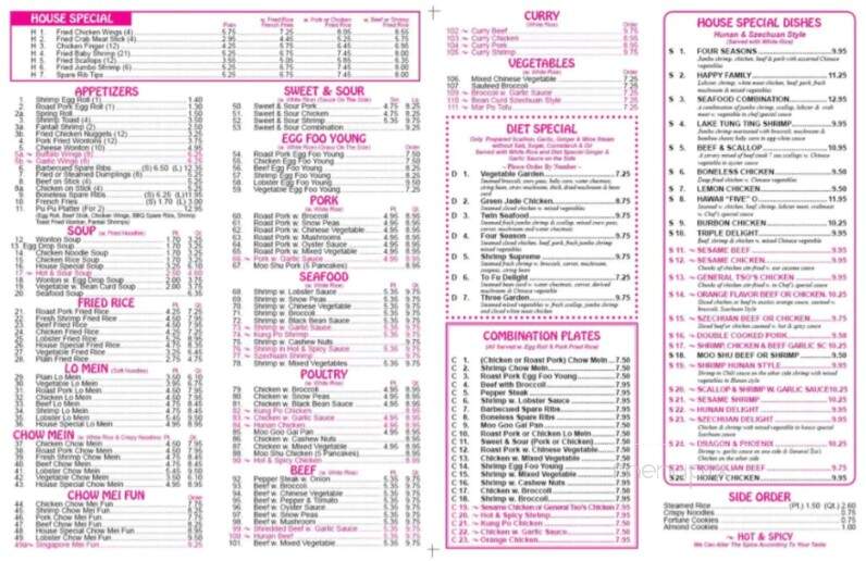 Ni's Wok - Ambridge, PA menu_pic