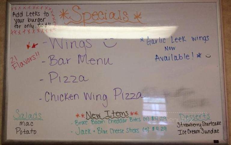 Roadside - Shinglehouse, PA menu_pic