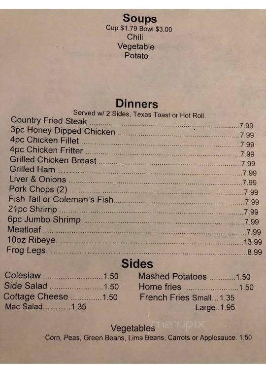 Valley Diner - Pine Grove, WV menu_pic