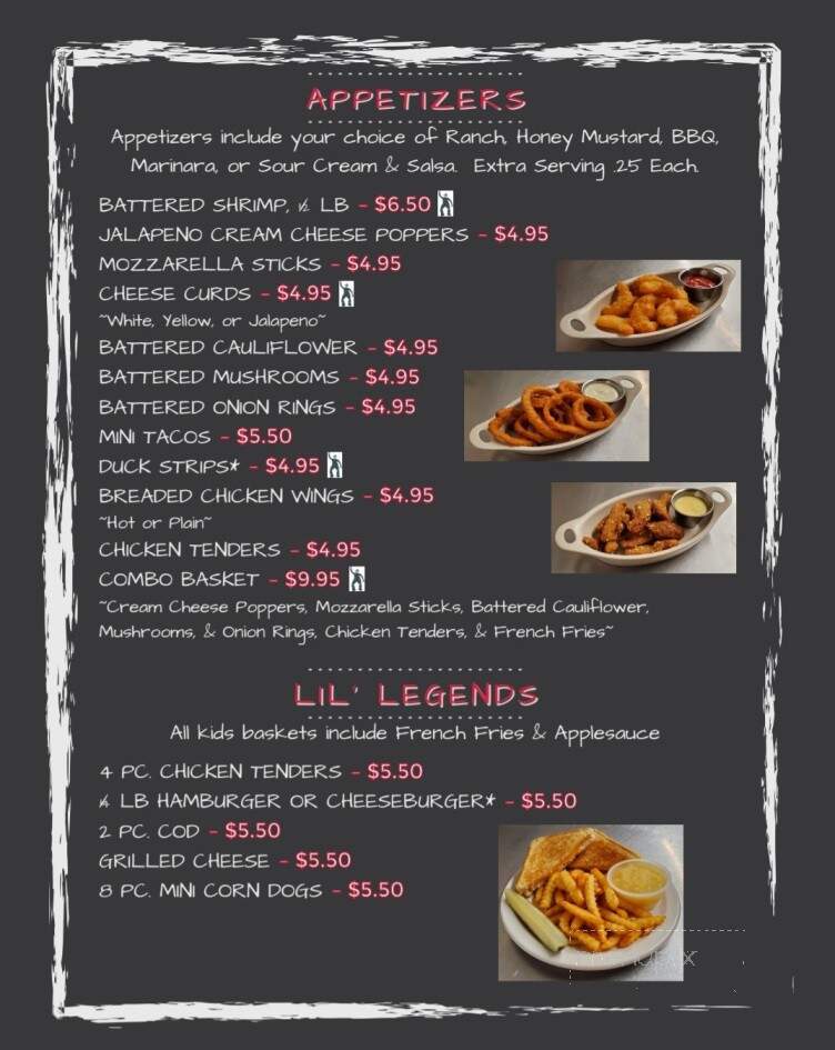 Legends - Suring, WI menu_pic