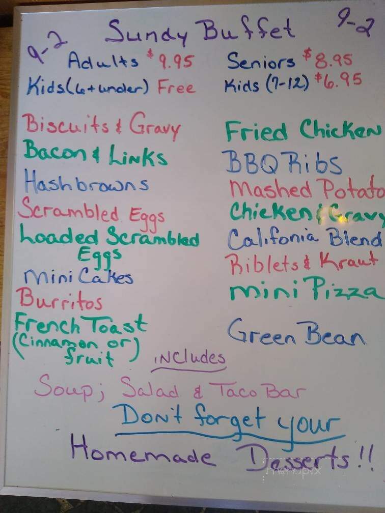 Village Lantern Restaurant - Cecil, WI menu_pic