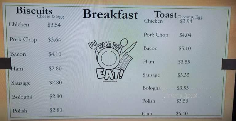 M & S Sandwich Shop - Decatur, AL menu_pic