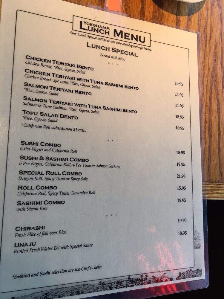 Yokohama - Los Gatos, CA menu_pic
