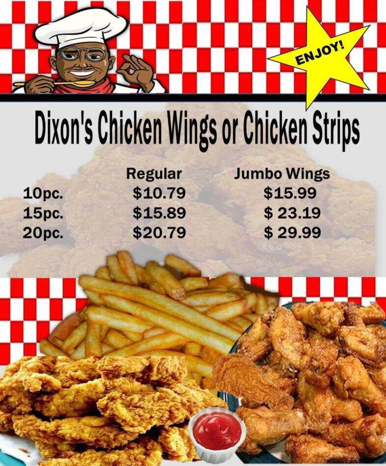 Dixon's - Oakland, CA menu_pic