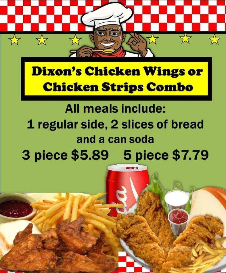 Dixon's - Oakland, CA menu_pic