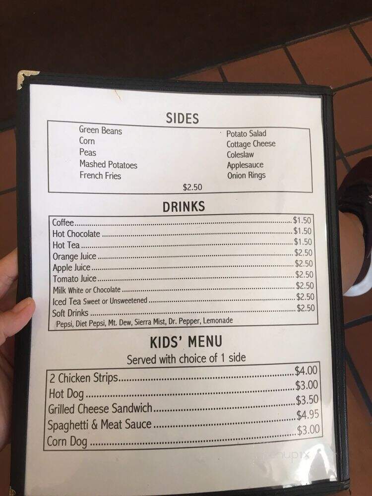 Down Home Diner - Kingwood, WV menu_pic