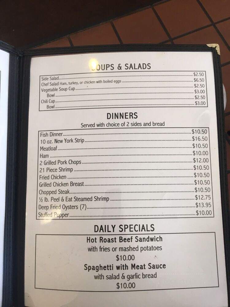 Down Home Diner - Kingwood, WV menu_pic