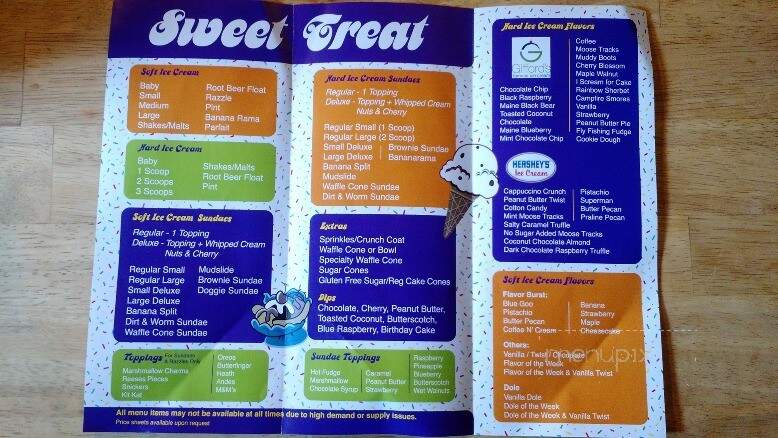 Sweet Treat - Peru, NY menu_pic