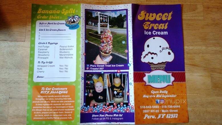 Sweet Treat - Peru, NY menu_pic