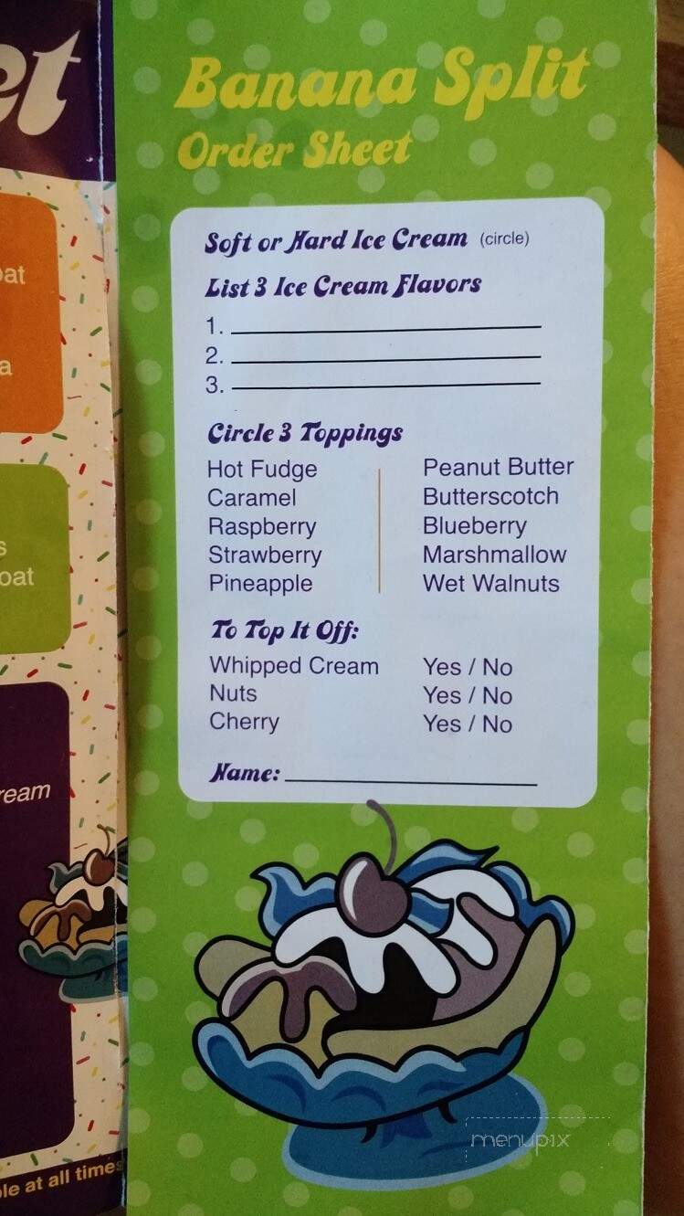 Sweet Treat - Peru, NY menu_pic