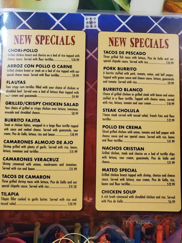 Los Portales Mexican Restaurant - Tipton, IN menu_pic