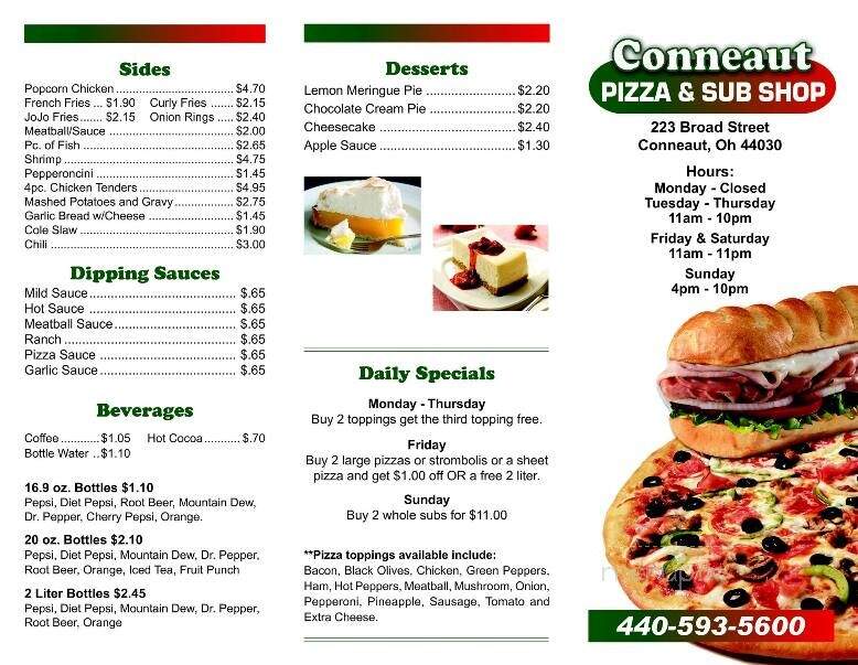 Conneaut Pizza & Sub Shop - Conneaut, OH