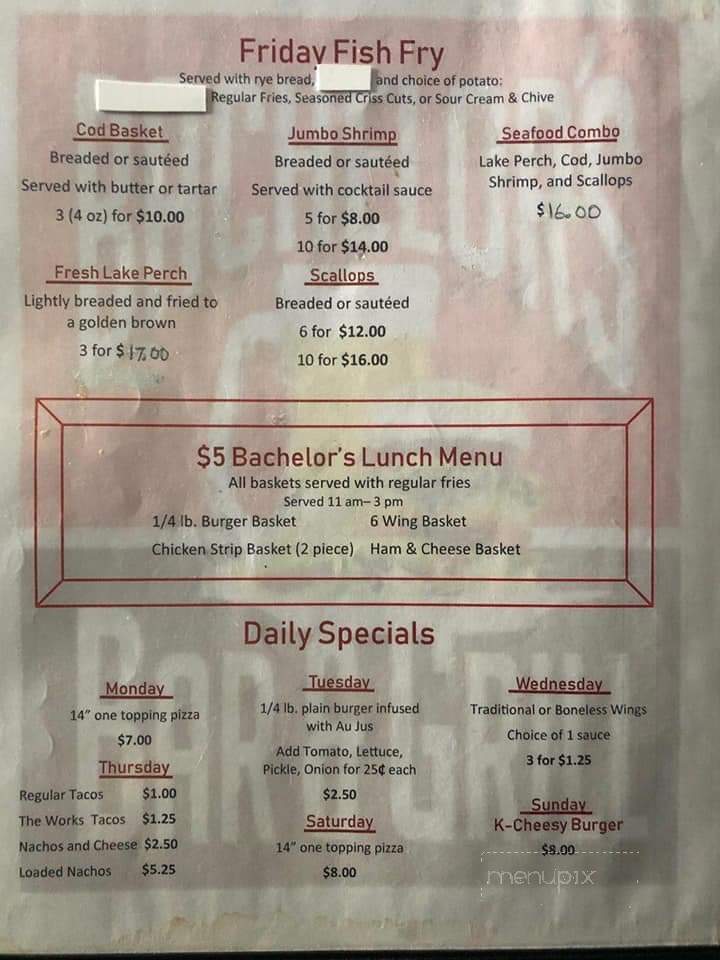 Bachelors - Kaukauna, WI