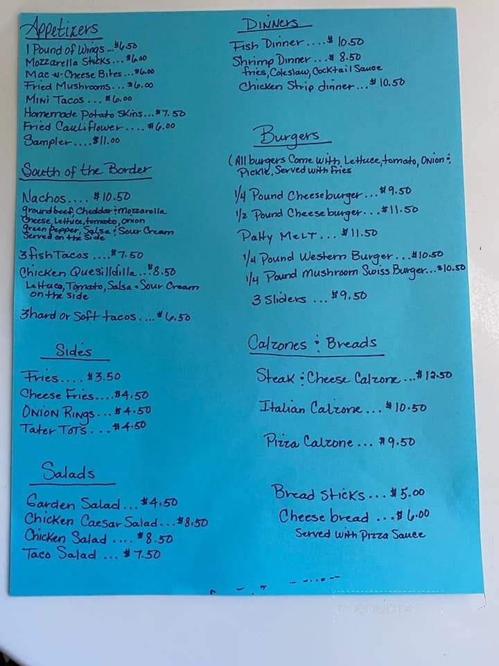 J & L Crescent Lake Inn - Waterford, MI menu_pic