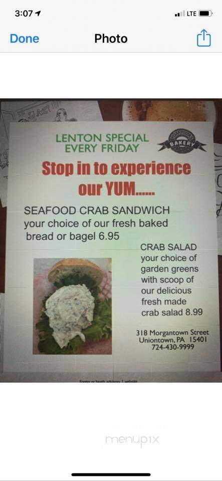 Yum Yum's Bagel Cafe - Uniontown, PA menu_pic