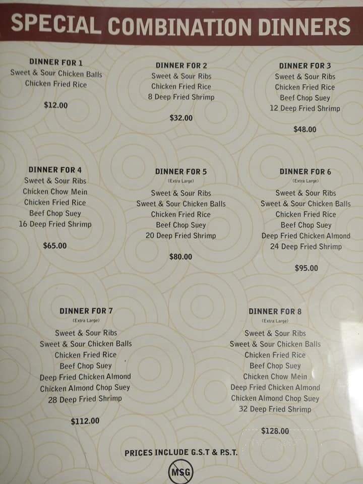 Dinsmore Cafe - Dinsmore, SK menu_pic