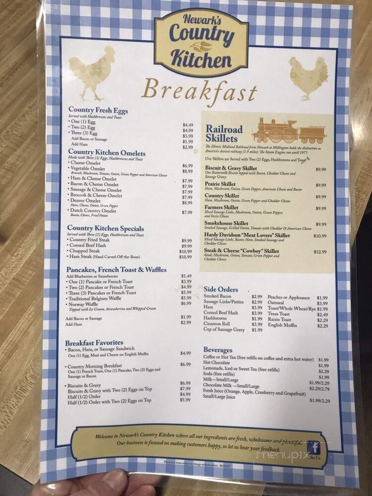Newark's Country Kitchen - Newark, IL menu_pic