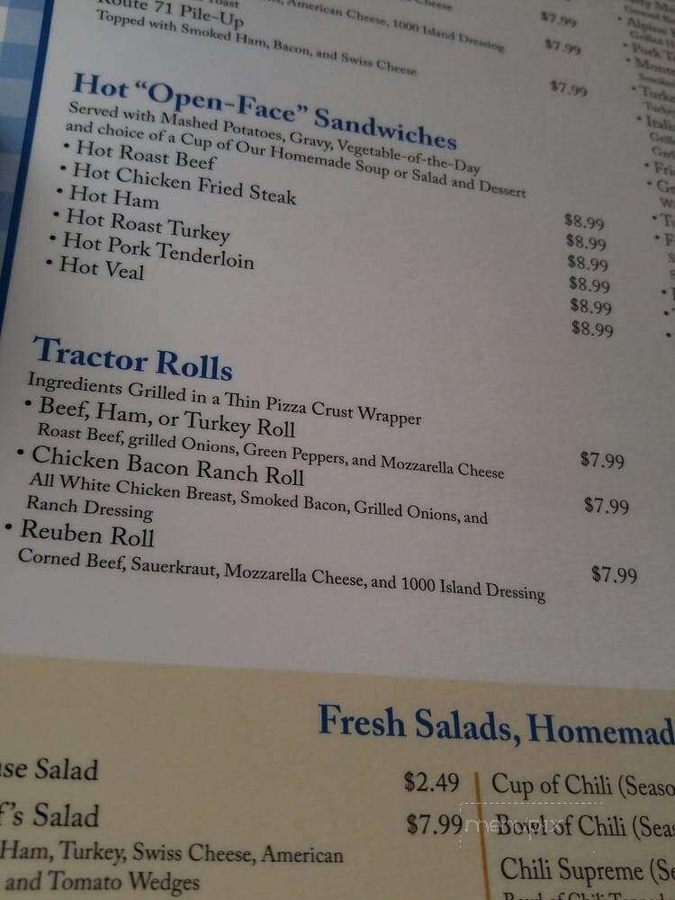 Newark's Country Kitchen - Newark, IL menu_pic