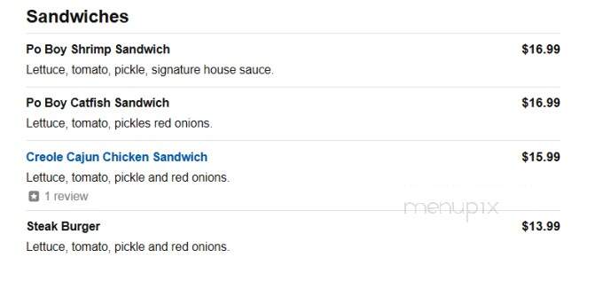 Creole With A Splash Of Soul - St. Louis, MO menu_pic