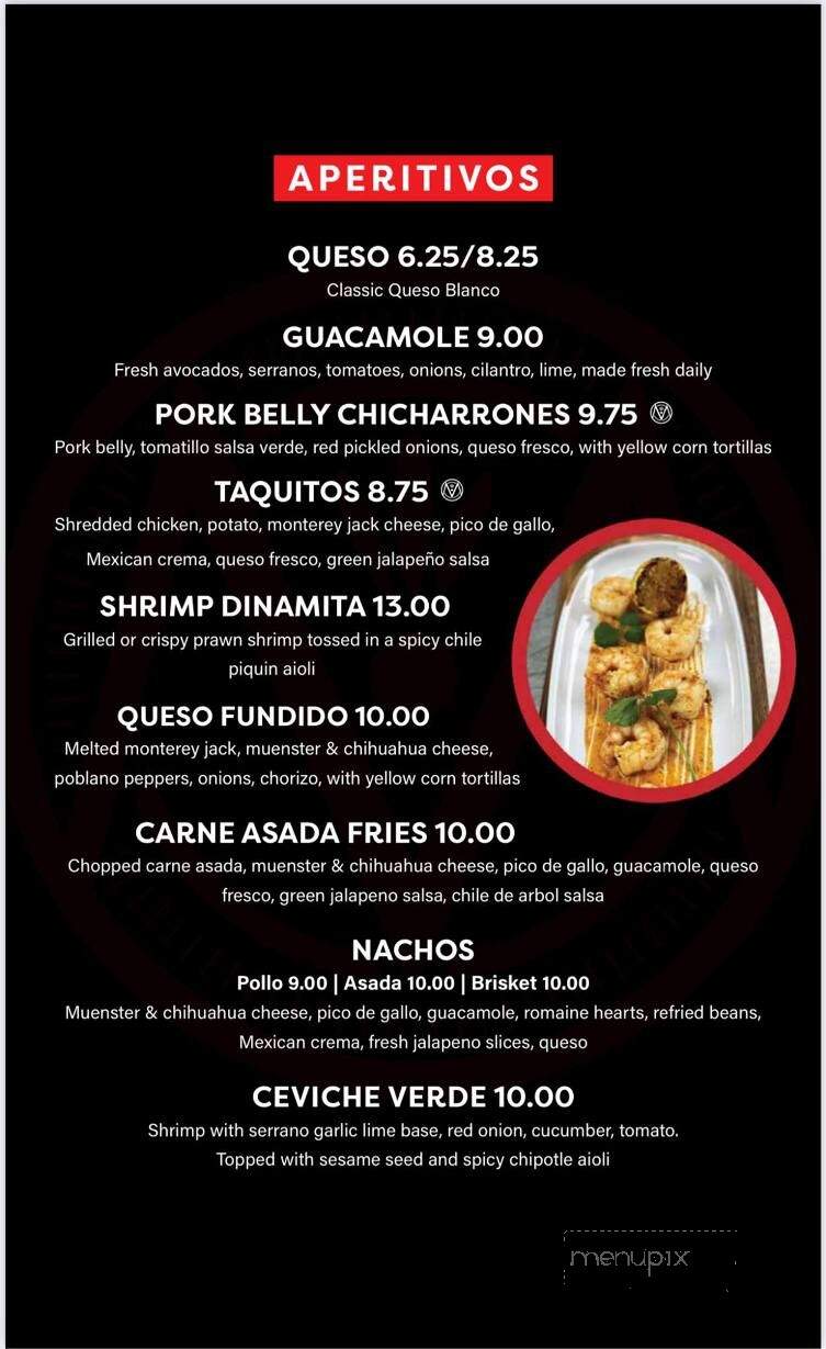 Madre's Mexican Kitchen - Tulsa, OK menu_pic