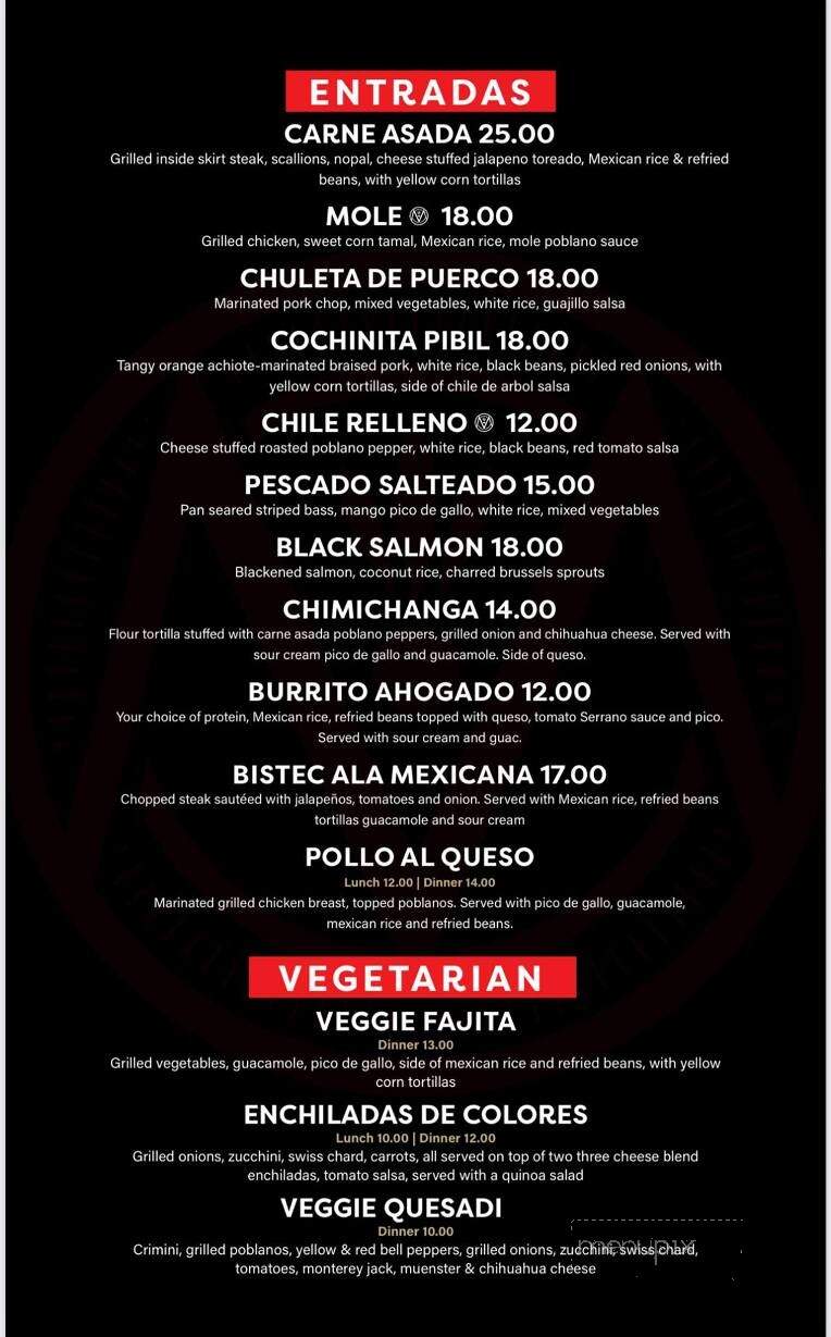 Madre's Mexican Kitchen - Tulsa, OK menu_pic