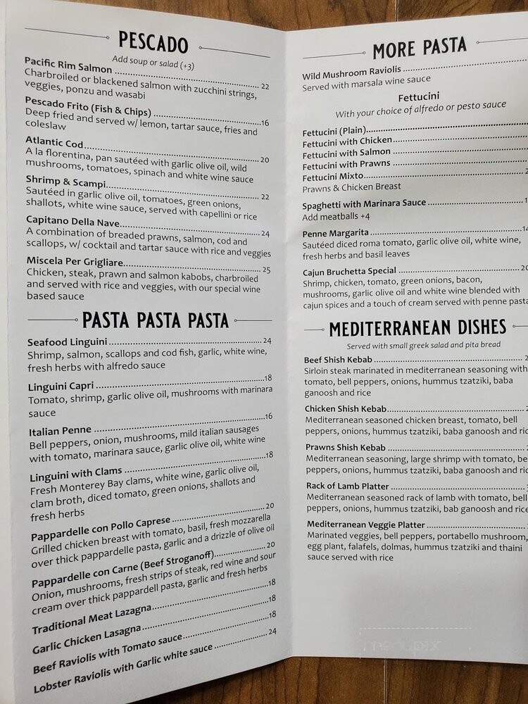 La Bruchetta Rustica - Prunedale, CA menu_pic
