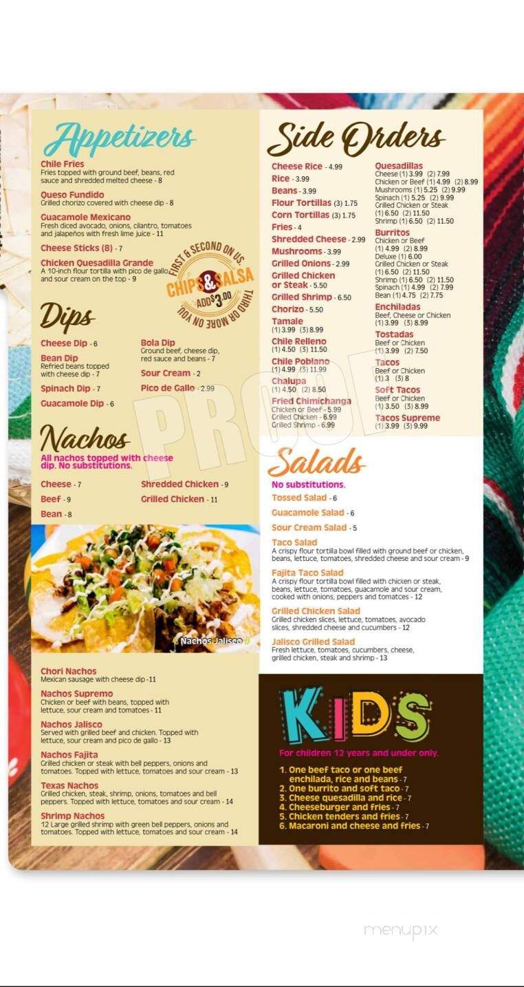 Mi Jalisco Mexican Restaurant - Melbourne, FL menu_pic