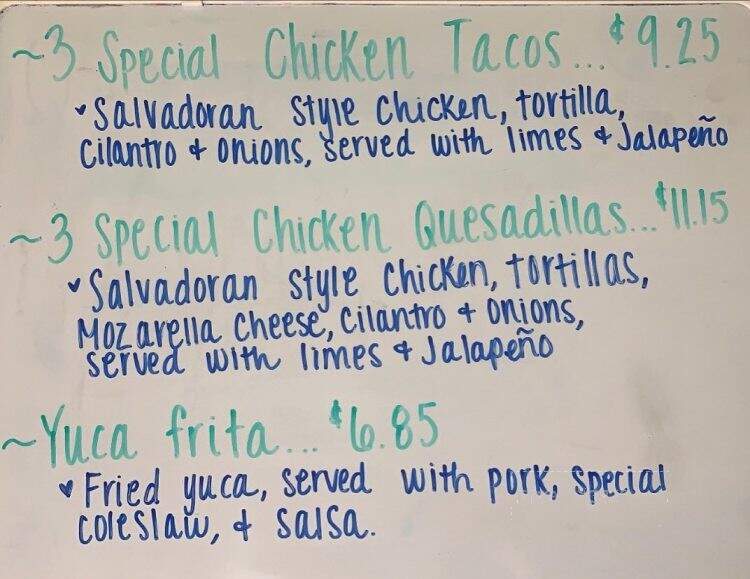 Maritza's Pupusas - Queen Creek, AZ menu_pic