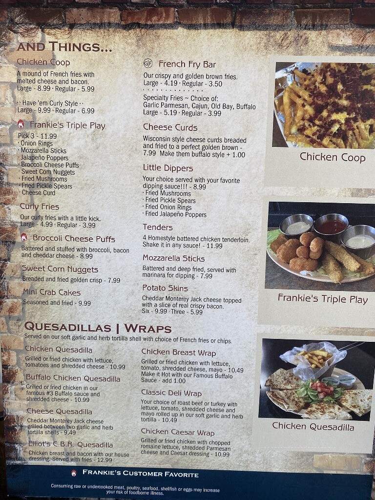 Frankie's Wings and Things - Titusville, FL menu_pic