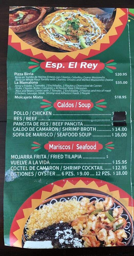 El Rey Rosticeria y Restaurante - Asbury Park, NJ menu_pic