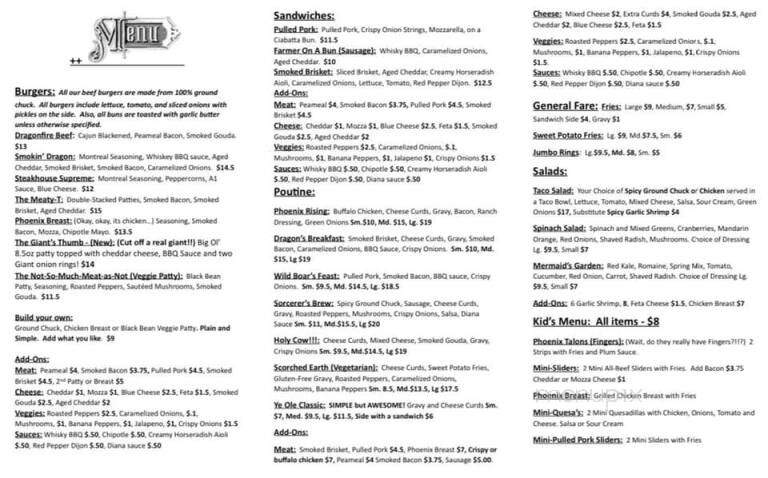 Tristan's Tasty Eatz - Huntsville, ON menu_pic
