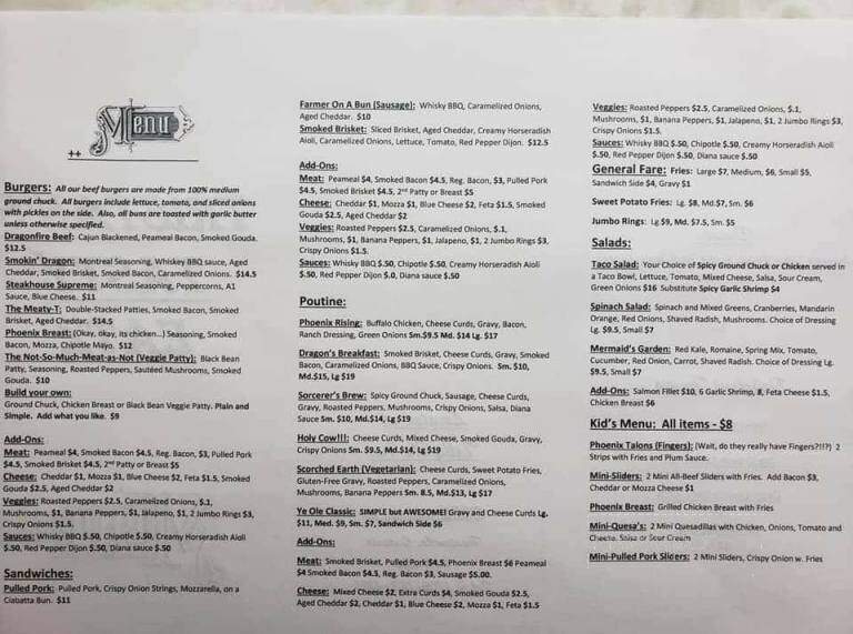 Tristan's Tasty Eatz - Huntsville, ON menu_pic