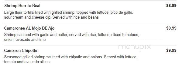 Los Agave's - Eddyville, KY menu_pic