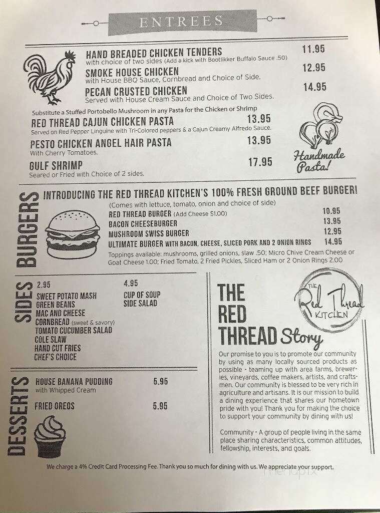 The Red Thread Kitchen - Hoschton, GA menu_pic