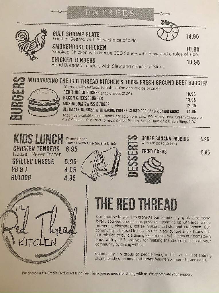 The Red Thread Kitchen - Hoschton, GA menu_pic