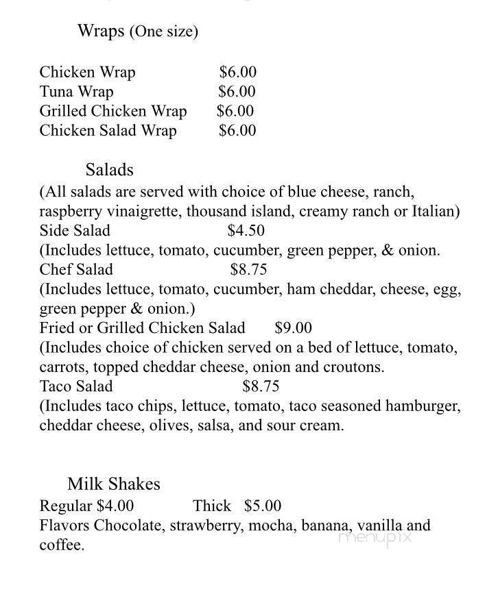 Jonesport Pizza Shop - Jonesport, ME menu_pic