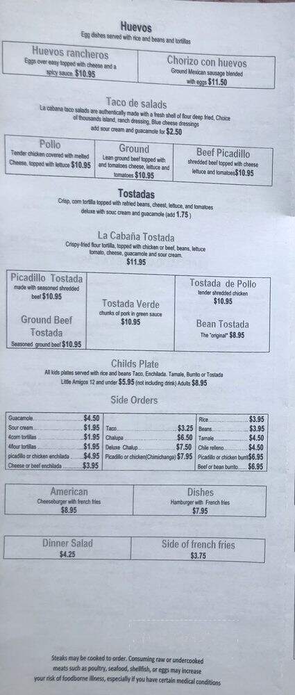 Rio Grande - Coulee Dam, WA menu_pic