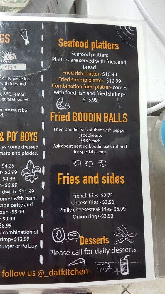 Dat Kitchen - Chalmette, LA menu_pic