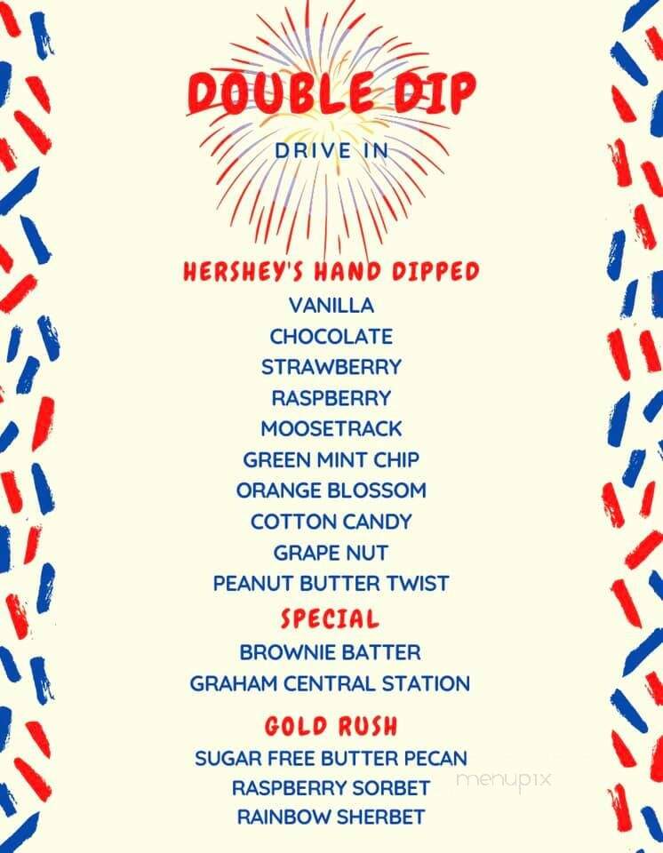 Double Dip Drive-In - Fannettsburg, PA menu_pic