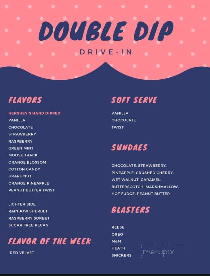 Double Dip Drive-In - Fannettsburg, PA menu_pic