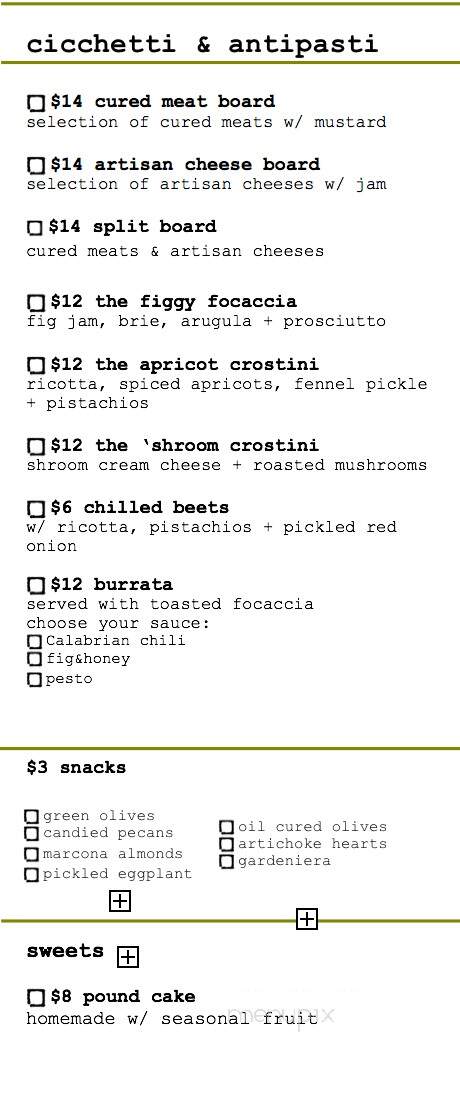 Judas Tree - Niagara Falls, NY menu_pic