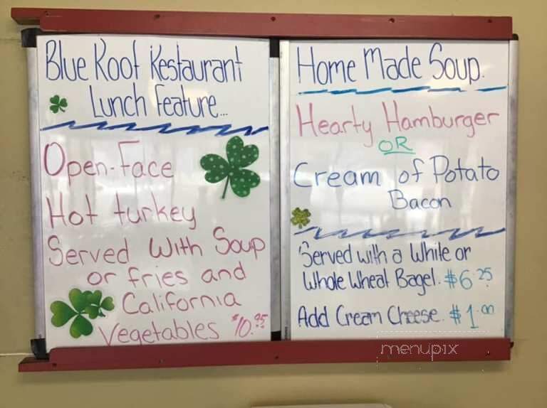 The Blue Roof Restaurant - Sundridge, ON menu_pic