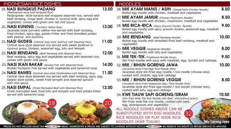 Indo Bistro Grand Terrace - Grand Terrace, CA menu_pic